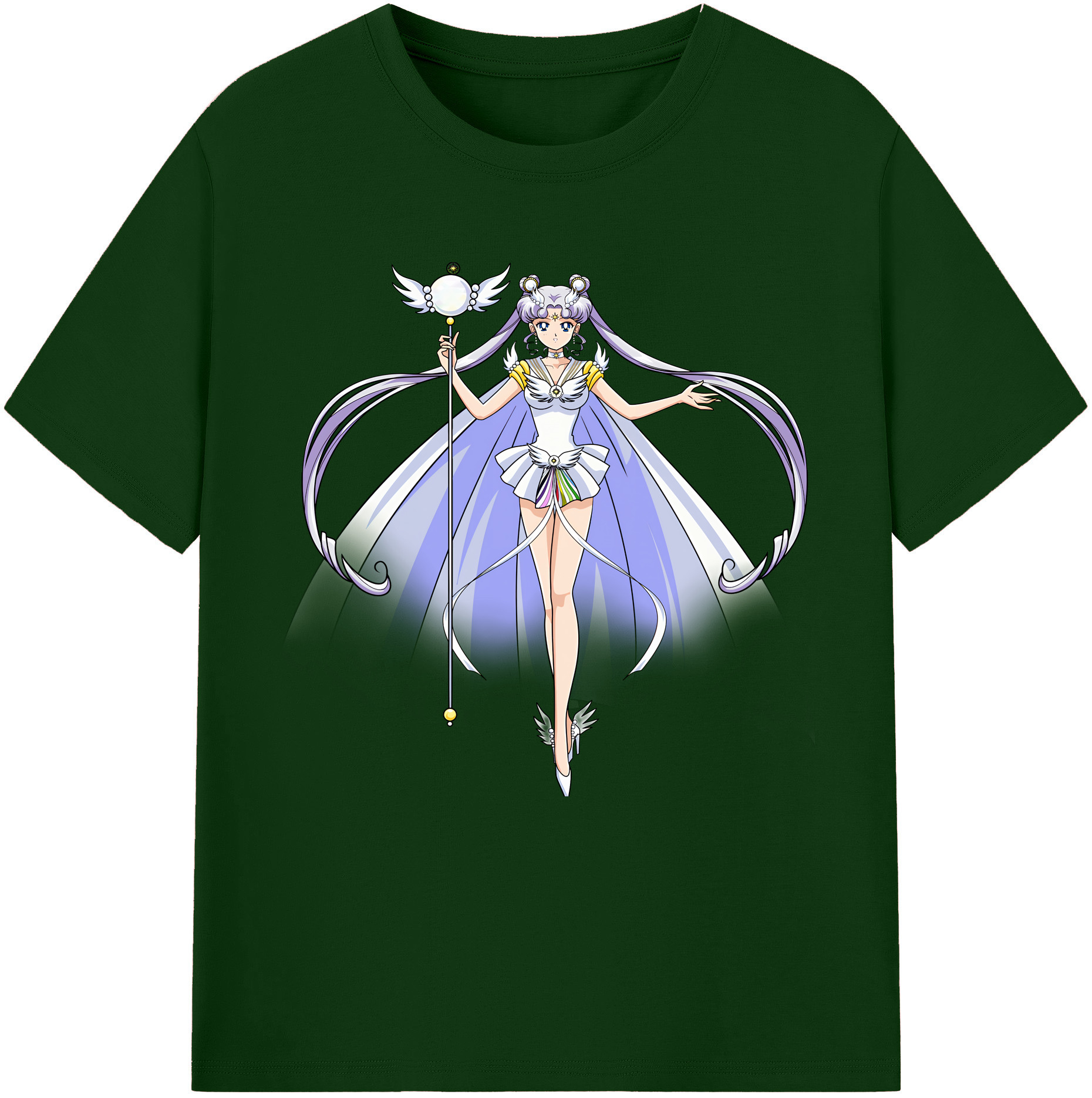 （画像用） 美少女戦士セーラームーン 月野 うさぎ つきの うさぎ Sailor Moon Tsukino Usagi 綿100％半袖Tシャツ（フロントプリント）